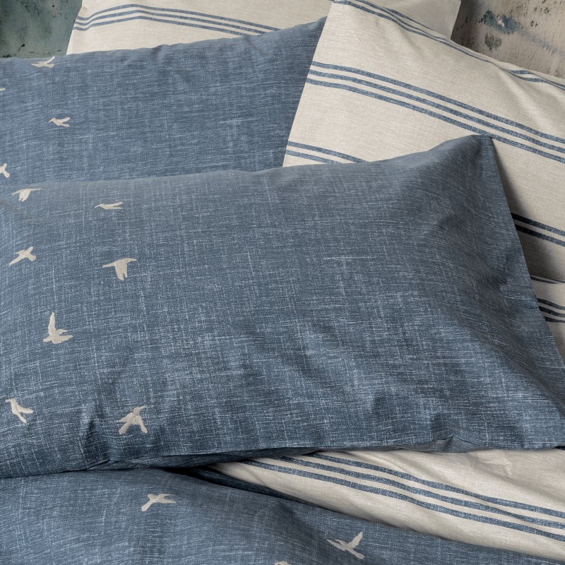 Cotton Box Klein Nakışlı Çift Kişilik Nevresim Takımı Ceria Lacivert Cotton Box Klein Nakışlı Çift Kişilik Nevresim Takımı Ceria Lacivert