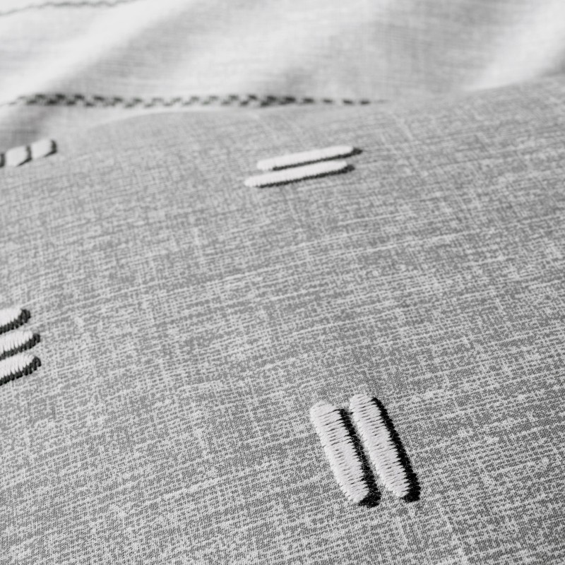 Cotton Box Klein Nakışlı Çift Kişilik Nevresim Takımı Patara Gri Cotton Box Klein Nakışlı Çift Kişilik Nevresim Takımı Patara Gri