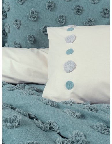 Cotton Box Limi Yatak Örtülü Nevresim Takımı Aldo Mint