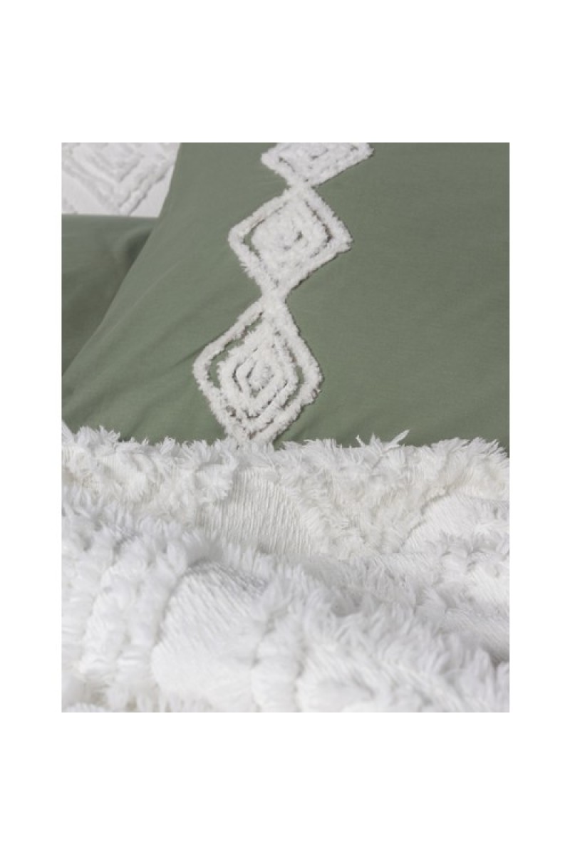 Cotton Box Limi Yatak Örtülü Nevresim Takımı Luke Krem detay görseli