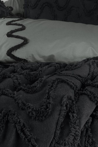 Cotton Box Limi Yatak Örtülü Nevresim Takımı Viggo Siyah