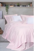 Cotton Box Lusso Bambu Çift Kişilik Pike Takımı Spruce Pudra