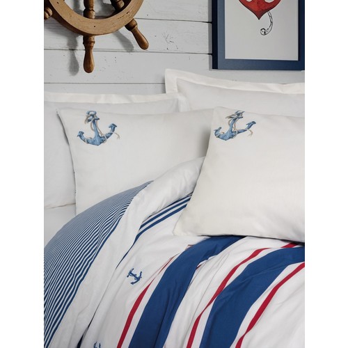 Cotton Box Maritime Çift Kişilik Nevresim Takimi Brine Ekru Cotton Box Maritime Çift Kişilik Nevresim Takimi Brine Ekru