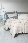 Cotton Box Maritime Çift Kişilik Nevresim Takimi Kaija Mavi