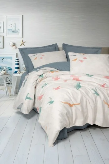 Cotton Box Maritime Çift Kişilik Nevresim Takimi Kaija Mavi Cotton Box Maritime Çift Kişilik Nevresim Takimi Kaija Mavi