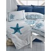 Cotton Box Maritime Çift Kişilik Nevresim Takimi Star Lacivert Cotton Box Maritime Çift Kişilik Nevresim Takimi Star Lacivert