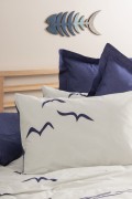 Cotton Box Maritime Tek Kişilik Nevresim Takimi Larum Lacivert görseli 3