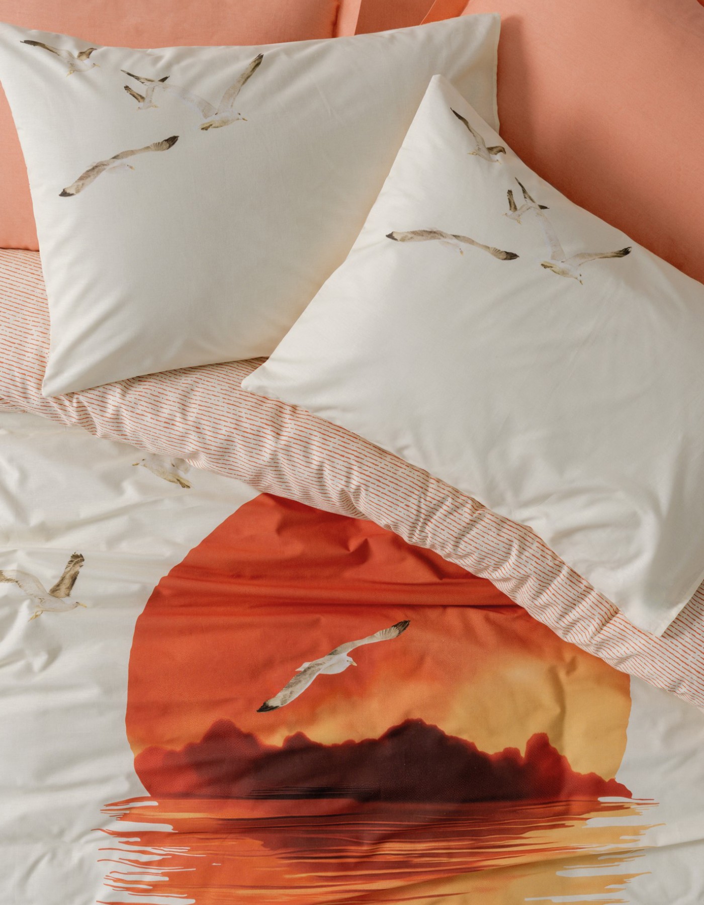 Cotton Box Maritime Tek Kişilik Nevresim Takimi Sunset Somon Cotton Box Maritime Tek Kişilik Nevresim Takimi Sunset Somon