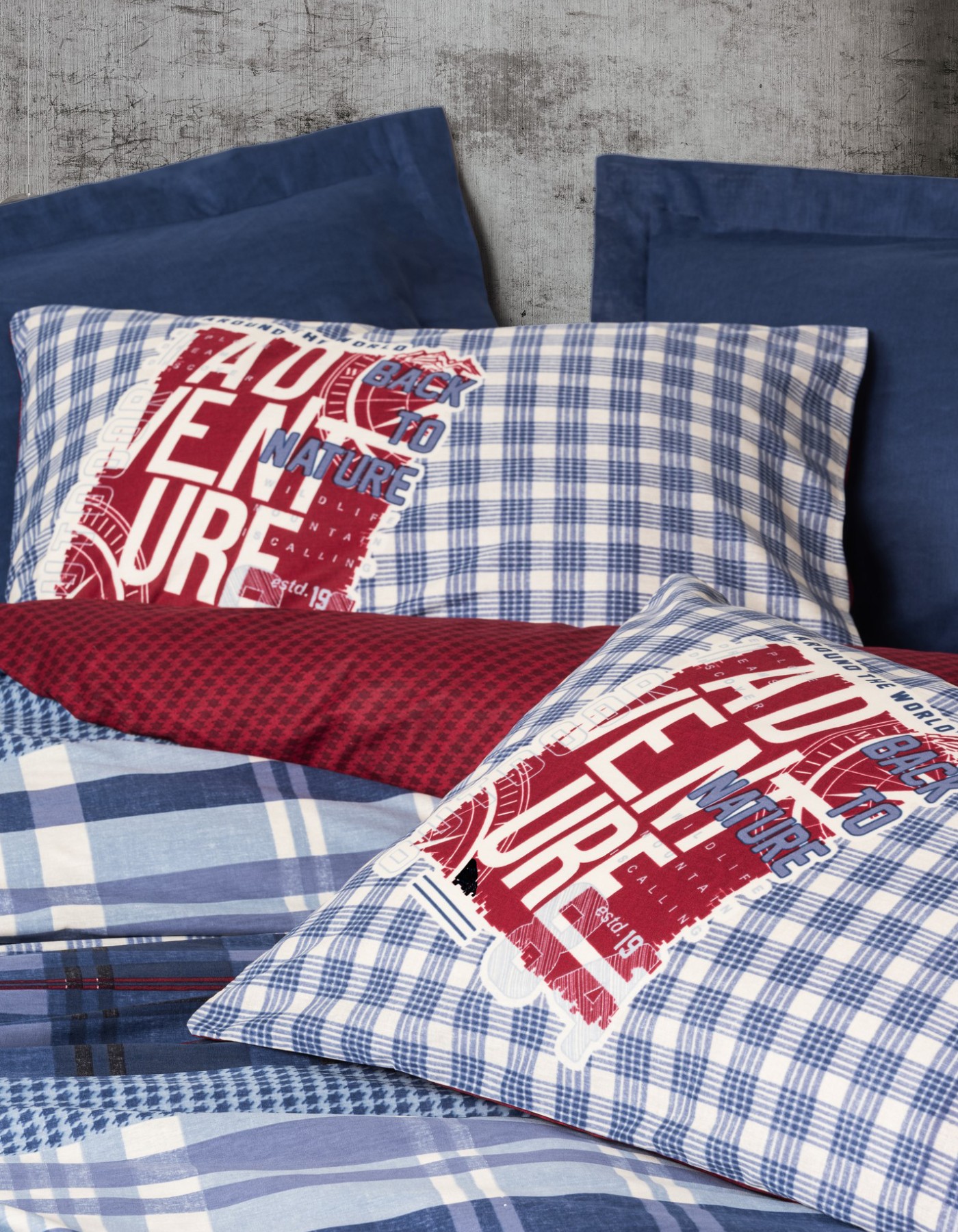 Cotton Box Masculine Çift Kişilik Nevresim Takımı Roger Lacivert