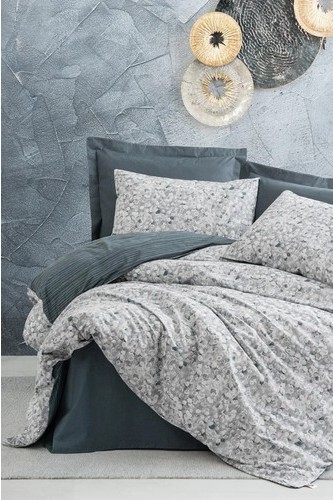 Cotton Box Minimal Çift Kişilik Nevresim Takimi Molly Antrasit
