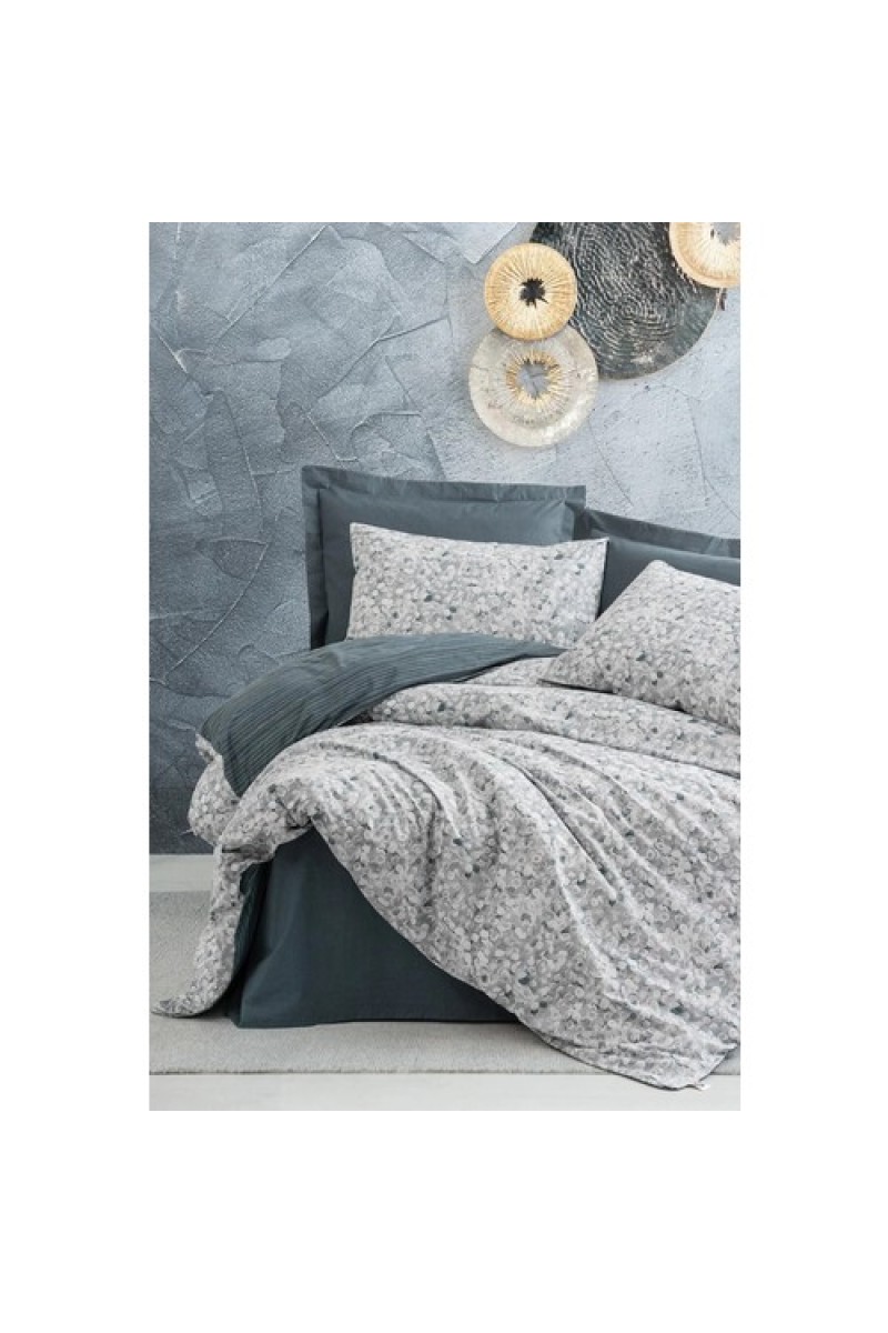 Cotton Box Minimal Çift Kişilik Nevresim Takimi Molly Antrasit