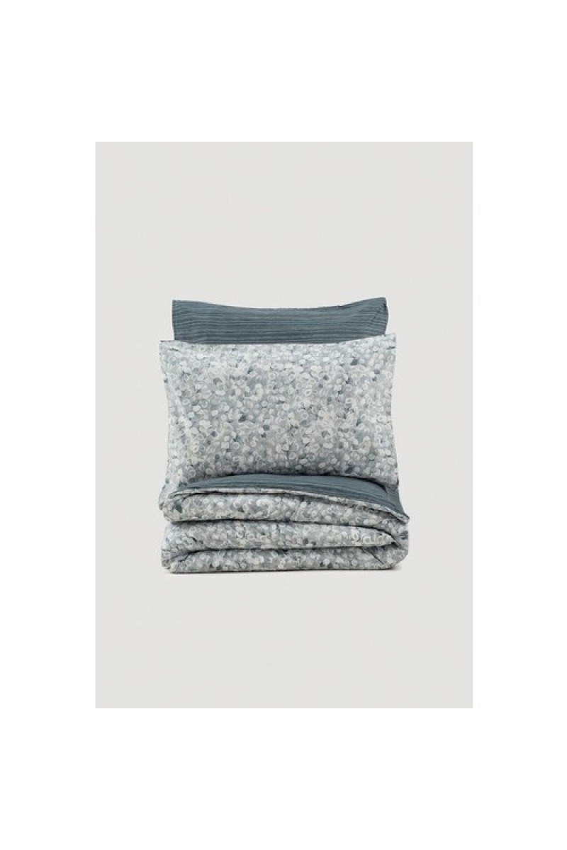 Cotton Box Minimal Çift Kişilik Nevresim Takimi Molly Antrasit detay görseli