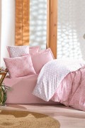 Cotton Box Minimal Tek Kişilik Lastikli Çarşaflı Nevresim Takımı Best Pembe