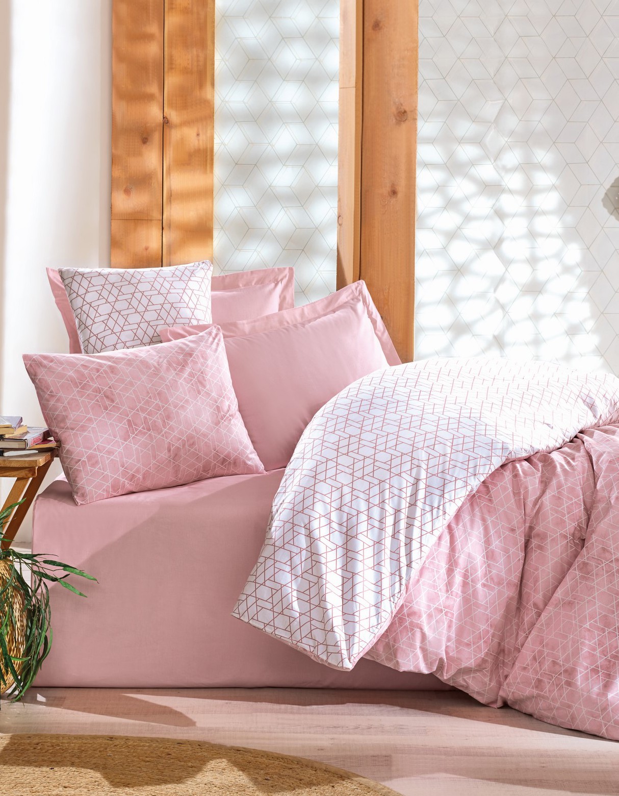 Cotton Box Minimal Tek Kişilik Lastikli Çarşaflı Nevresim Takımı Best Pembe Cotton Box Minimal Tek Kişilik Lastikli Çarşaflı Nevresim Takımı Best Pembe