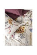 Cotton Box Modeline Çift Kişilik Nevresim Takımı Flos Bordo görseli 2