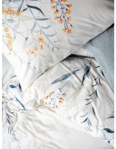 Cotton Box Modeline Çift Kişilik Nevresim Takımı Hiedra indigo Cotton Box Modeline Çift Kişilik Nevresim Takımı Hiedra indigo