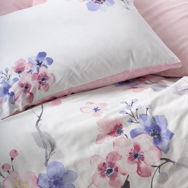 Cotton Box Modeline Çift Kişilik Nevresim Takımı Jayda Pembe Cotton Box Modeline Çift Kişilik Nevresim Takımı Jayda Pembe