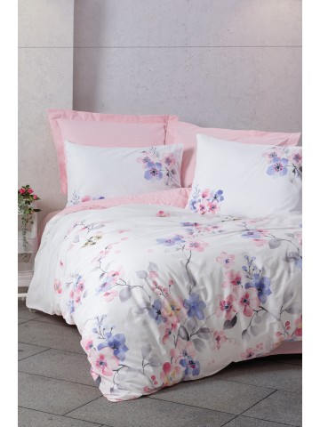 Cotton Box Modeline Çift Kişilik Nevresim Takımı Jayda Pembe