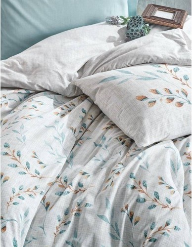 Cotton Box Modeline Çift Kişilik Nevresim Takımı Lendell Mint Cotton Box Modeline Çift Kişilik Nevresim Takımı Lendell Mint