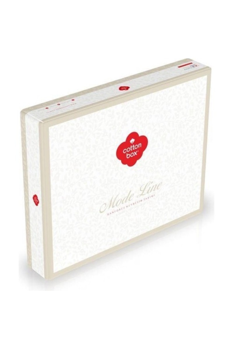 Cotton Box Modeline Çift Kişilik Nevresim Takımı Lendell Mint detay görseli