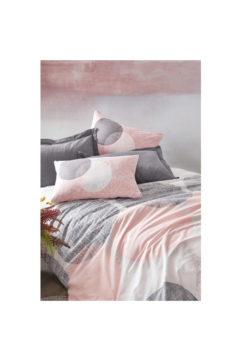 Cotton Box Modeline Çift Kişilik Nevresim Takımı Leron Gri detay görseli