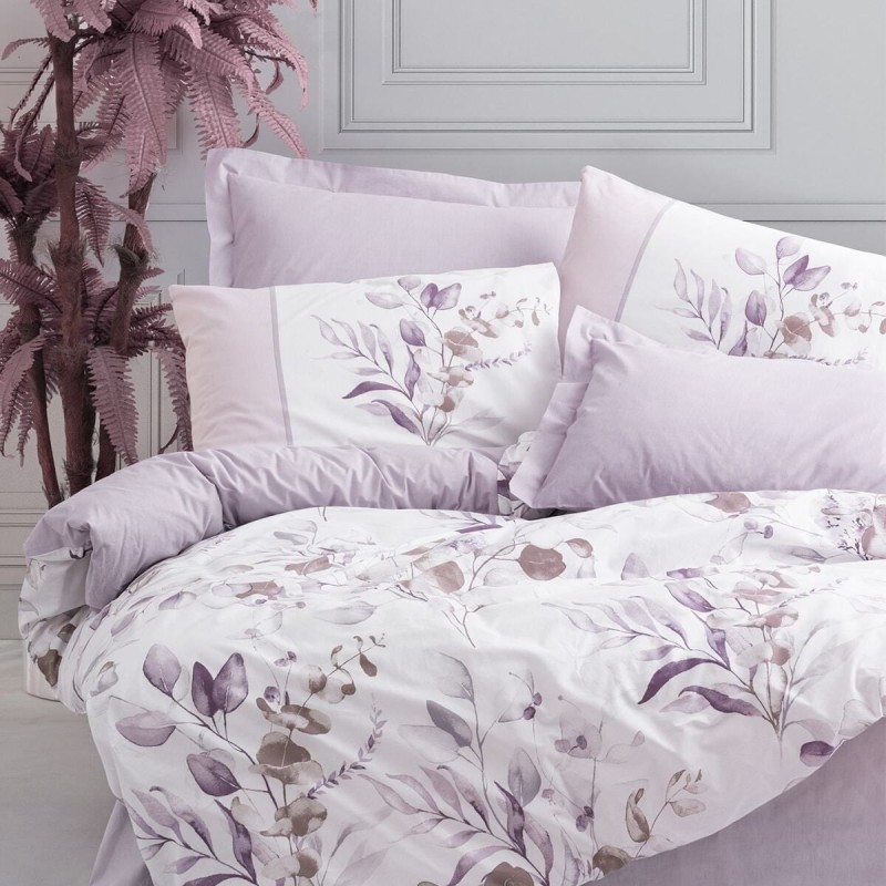 Cotton Box Modeline Çift Kişilik Nevresim Takımı Nadia Lila Cotton Box Modeline Çift Kişilik Nevresim Takımı Nadia Lila
