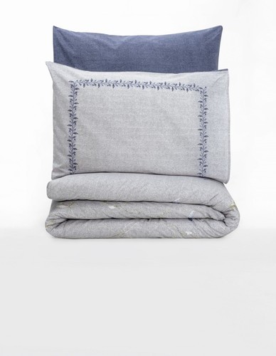 Cotton Box Modeline Çift Kişilik Nevresim Takımı Nitsa Lacivert