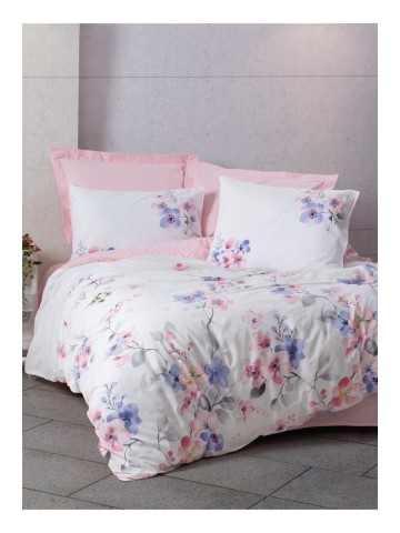 Cotton Box Modeline Tek Kişilik Nevresim Takımı Jayda Pembe