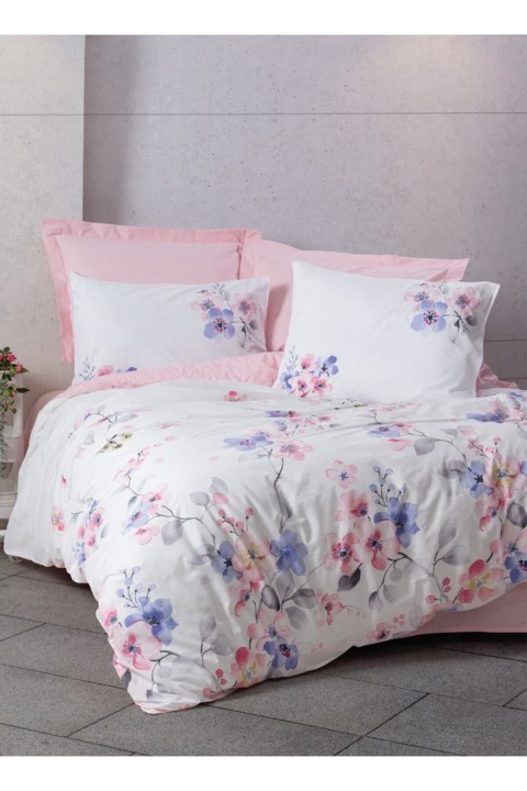 Cotton Box Modeline Tek Kişilik Nevresim Takımı Jayda Pembe