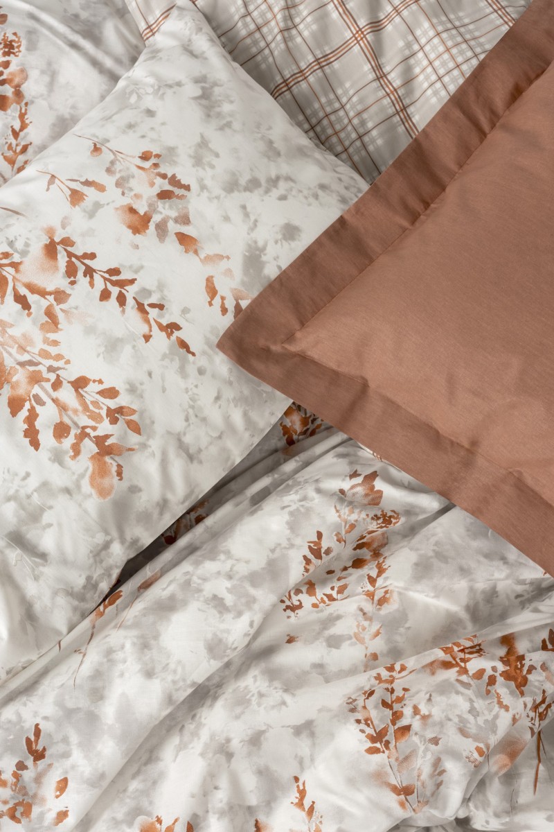 Cotton Box Modeline Tek Kişilik Nevresim Takımı Lamina Tarçın detay görseli