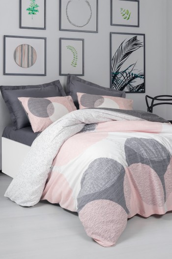 Cotton Box Modeline Tek Kişilik Nevresim Takımı Leron Gri