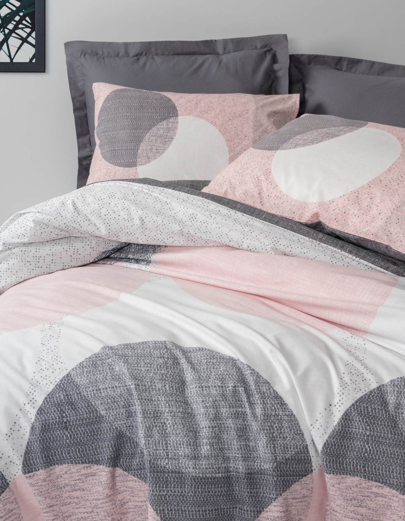 Cotton Box Modeline Tek Kişilik Nevresim Takımı Leron Gri