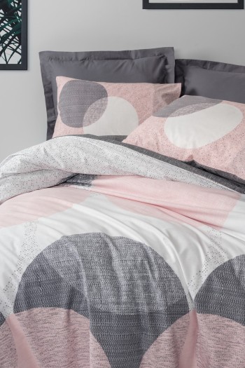 Cotton Box Modeline Tek Kişilik Nevresim Takımı Leron Gri