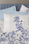 Cotton Box Modeline Tek Kişilik Nevresim Takımı Linora Mavi görseli 2