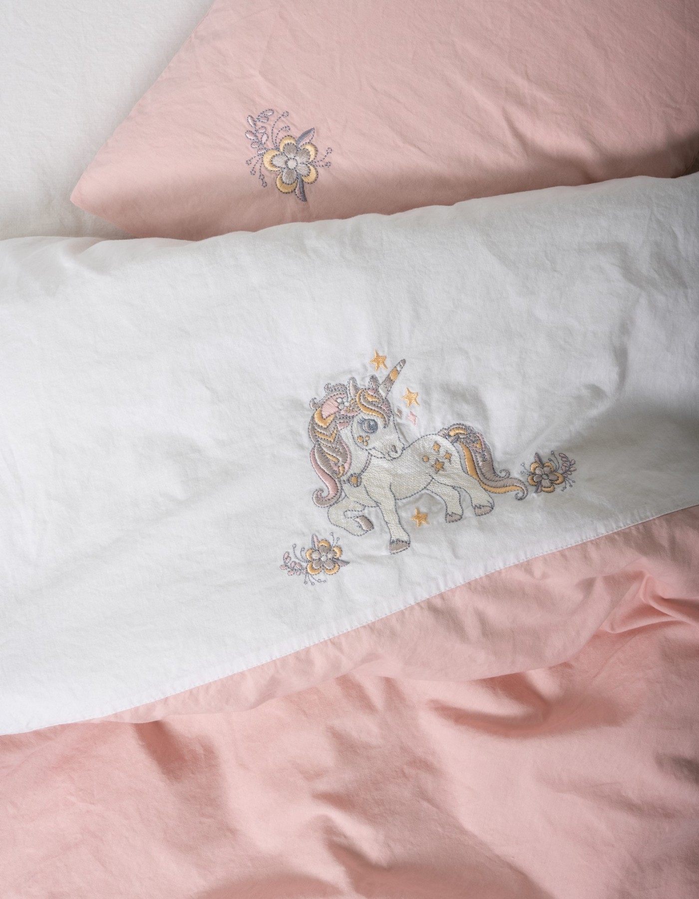 Cotton Box Nakişli Bebek Nevresim Takimi Bonic Beyaz