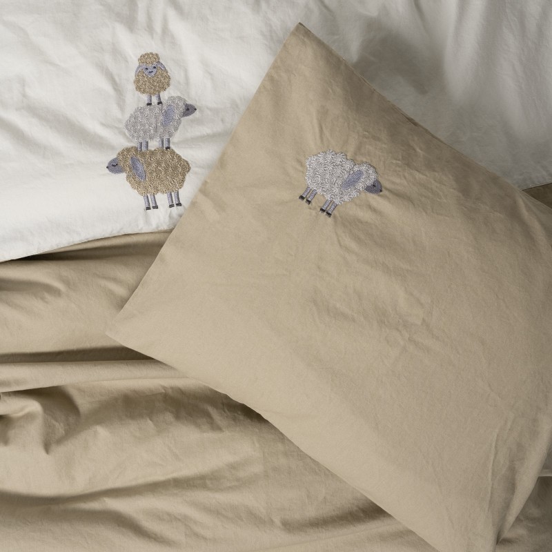 Cotton Box Nakişli Bebek Nevresim Takimi Kamp Bej