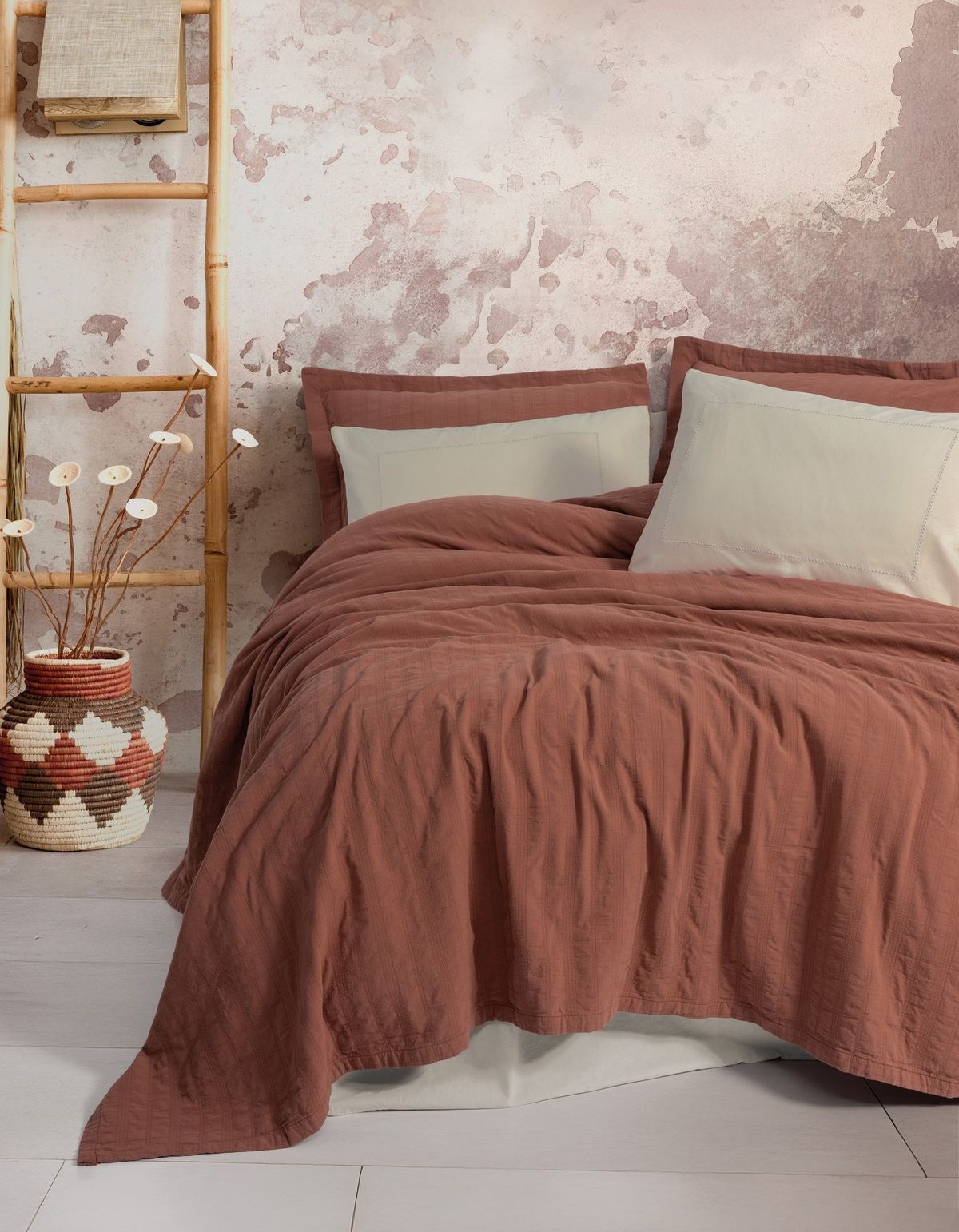 Cotton Box Natura Çift Kişilik Yatak Örtüsü / Pike Takımı Vilo Kiremit Cotton Box Natura Çift Kişilik Yatak Örtüsü / Pike Takımı Vilo Kiremit