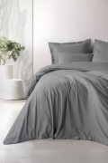 Cotton Box Plaid Ranforce Çift Kişilik Nevresim Takımı Plaid Gri