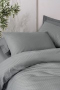 Cotton Box Plaid Ranforce Tek Kişilik Nevresim Takımı Plaid Gri görseli 2