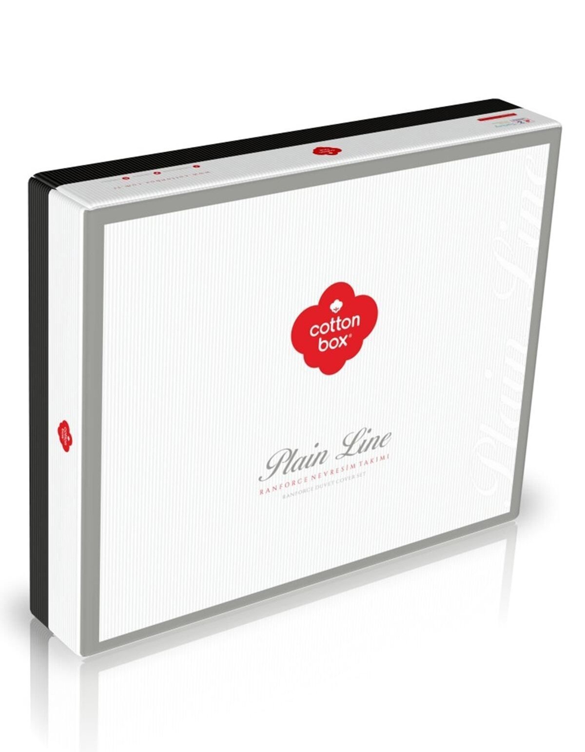 Cotton Box Plain Çift Kişilik Nevresim Takimi Petrol-Siyah Cotton Box Plain Çift Kişilik Nevresim Takimi Petrol-Siyah