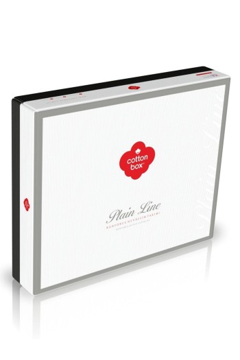 Cotton Box Plain Çift Kişilik Nevresim Takimi Petrol-Siyah
