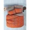 Cotton Box Puff Nakışlı Çift Kişilik Nevresim Takımı Liya Kiremit-Bej Cotton Box Puff Nakışlı Çift Kişilik Nevresim Takımı Liya Kiremit-Bej