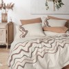 Cotton Box Puff Nakışlı Çift Kişilik Nevresim Takımı Molende Karamel Cotton Box Puff Nakışlı Çift Kişilik Nevresim Takımı Molende Karamel