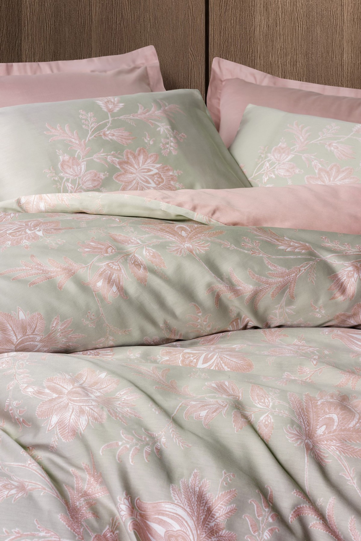 Cotton Box Saten Çift Kişilik Nevresim Takımı Betula Pudra Cotton Box Saten Çift Kişilik Nevresim Takımı Betula Pudra