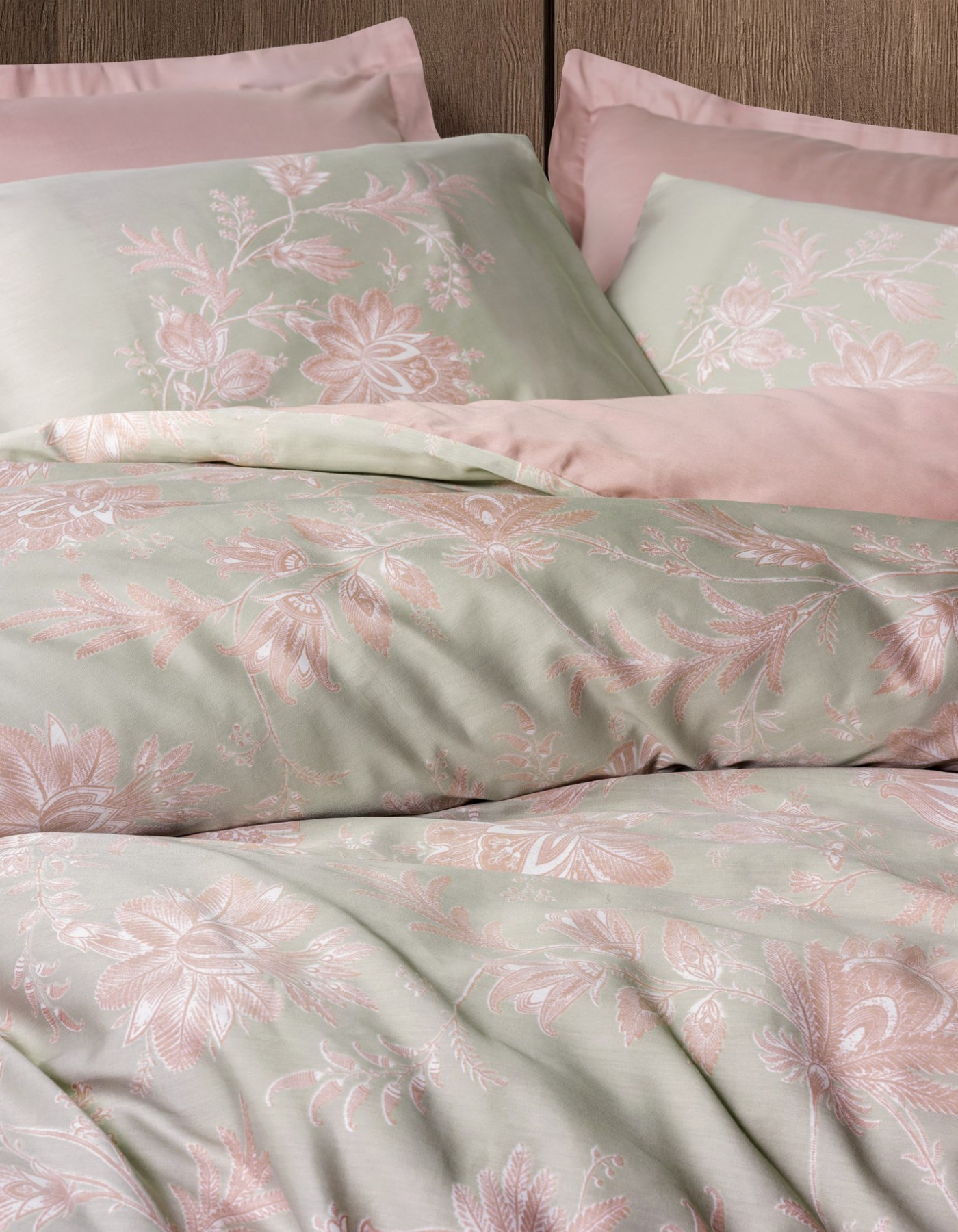Cotton Box Saten Çift Kişilik Nevresim Takımı Betula Pudra Cotton Box Saten Çift Kişilik Nevresim Takımı Betula Pudra