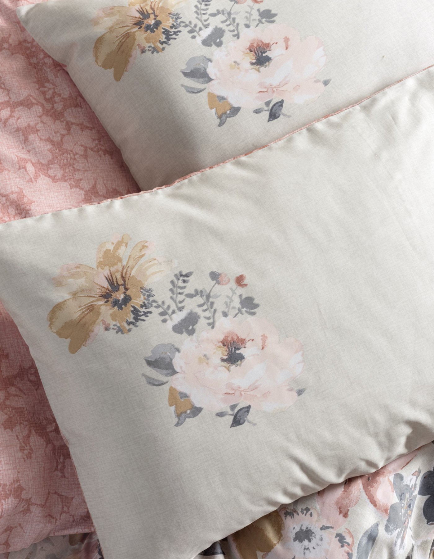 Cotton Box Saten Çift Kişilik Nevresim Takımı Dalya Pudra Cotton Box Saten Çift Kişilik Nevresim Takımı Dalya Pudra