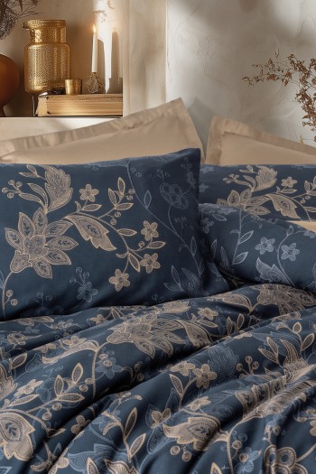 Cotton Box Saten Çift Kişilik Nevresim Takımı Noctelle Bej