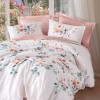 Cotton Box Saten Çift Kişilik Nevresim Takımı Verna Pudra Cotton Box Saten Çift Kişilik Nevresim Takımı Verna Pudra