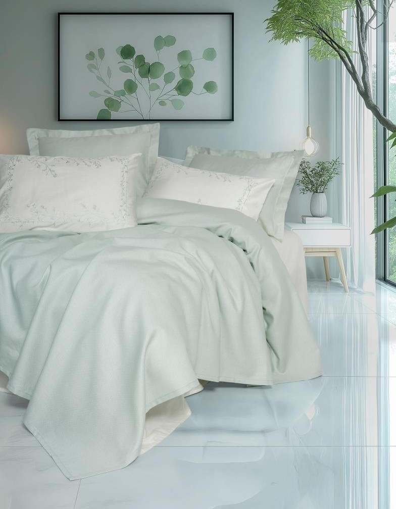 Cotton Box Serenity Bambu Çift Kişilik Pike Takımı Brisa Mint Cotton Box Serenity Bambu Çift Kişilik Pike Takımı Brisa Mint