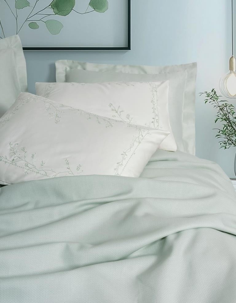 Cotton Box Serenity Bambu Çift Kişilik Pike Takımı Brisa Mint Cotton Box Serenity Bambu Çift Kişilik Pike Takımı Brisa Mint